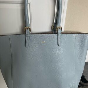 Mark and Graham baby blue tote bag